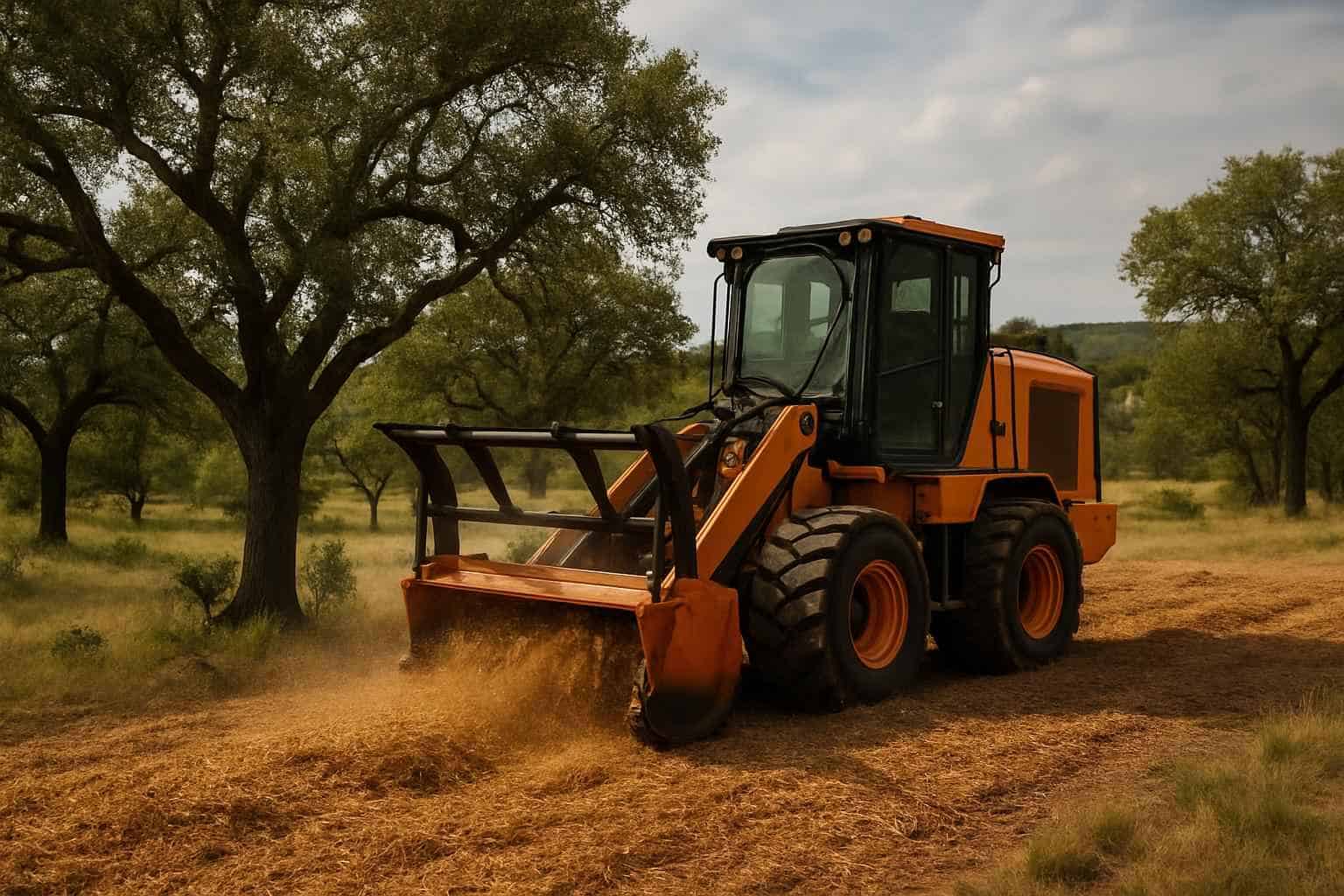 Oak Mulching in Mountain Home Texas