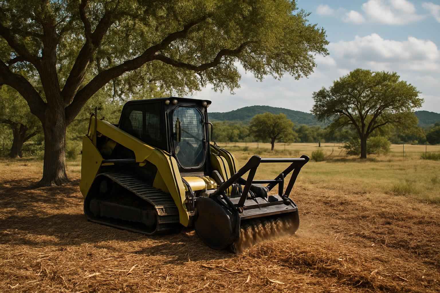 Oak Mulching in Sisterdale Texas