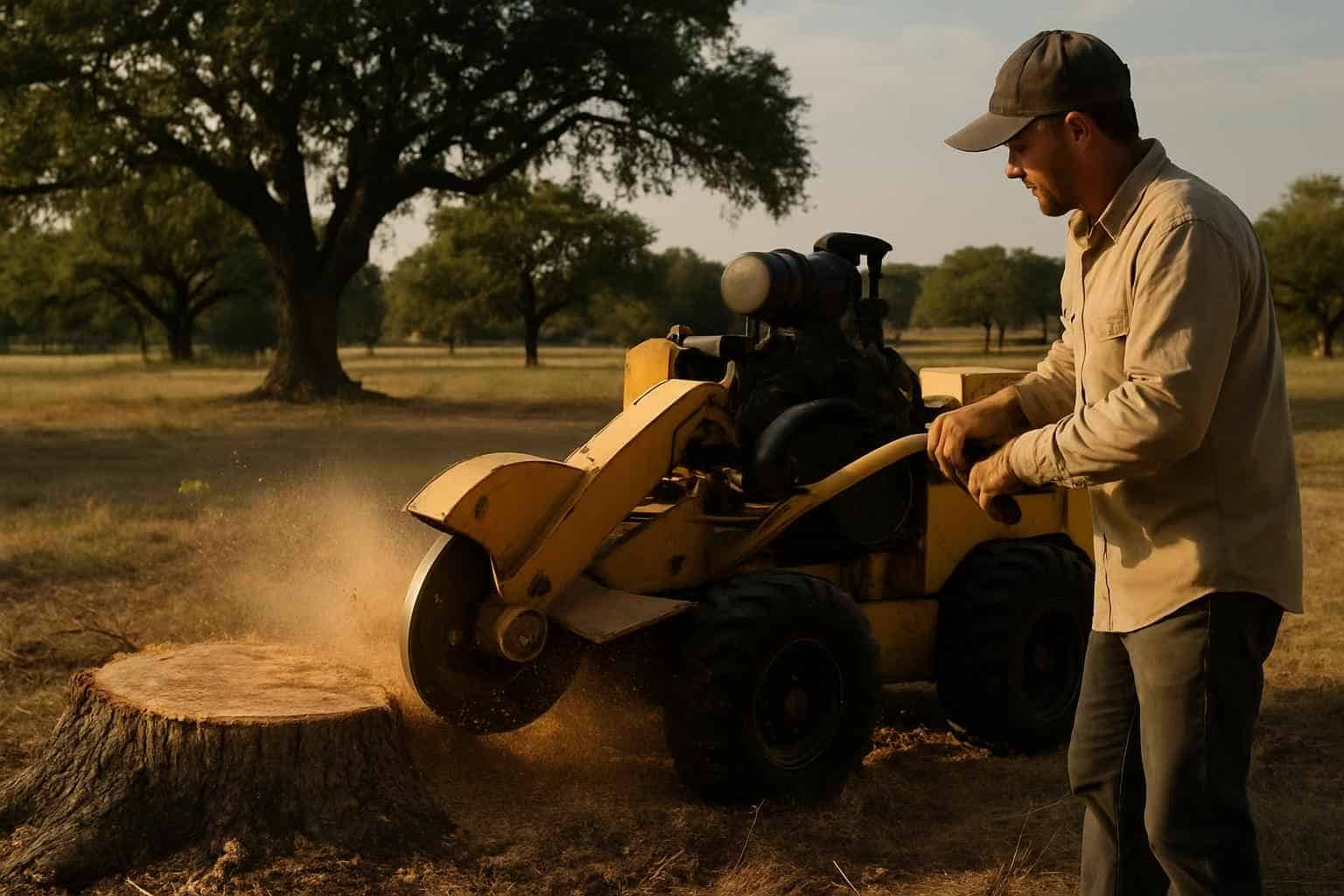 Oak Stump Removal in Blanco Texas