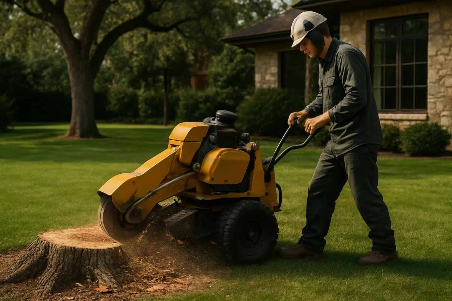 Oak Stump Removal in Ingram Texas