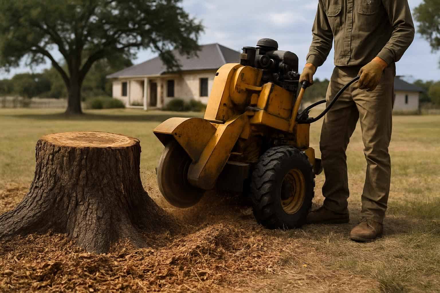 Oak Stump Removal in Johnson City Texas
