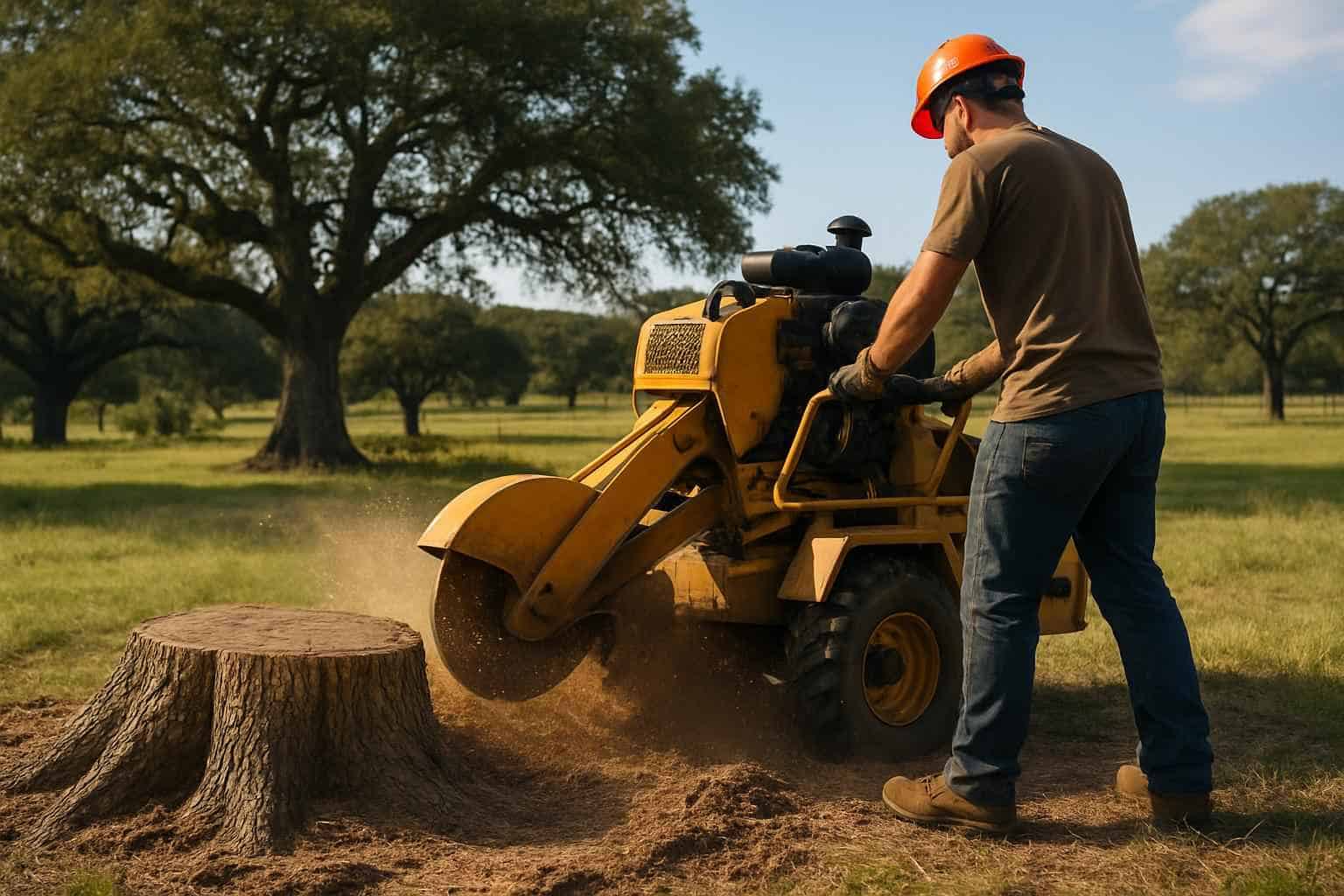 Oak Stump Removal in Kendalia Texas