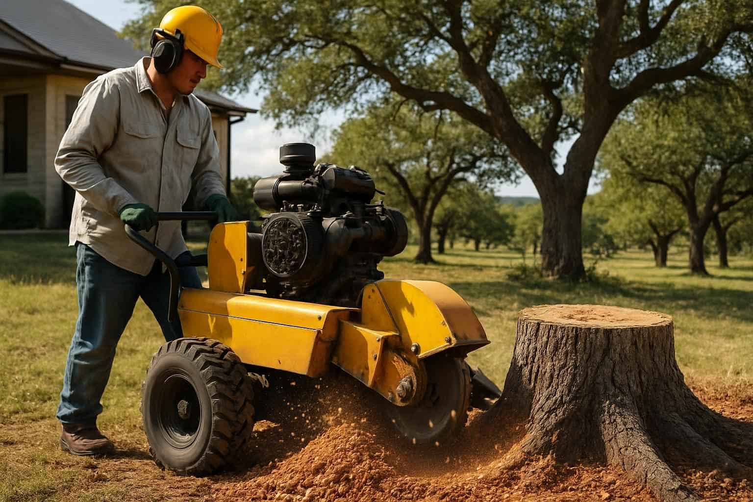 Oak Stump Removal in Mountain Home Texas