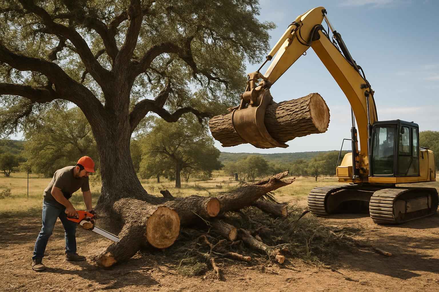 Oak Tree Removal in Kendalia Texas