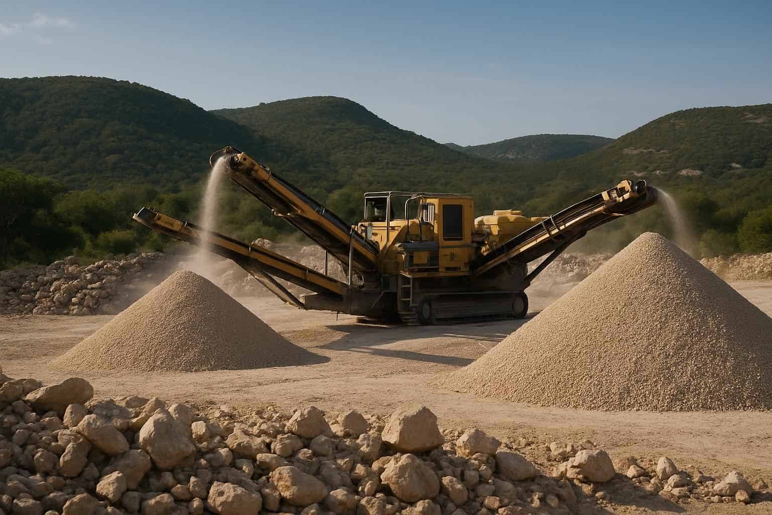 On Site Rock Crushing in Camp Verde Texas