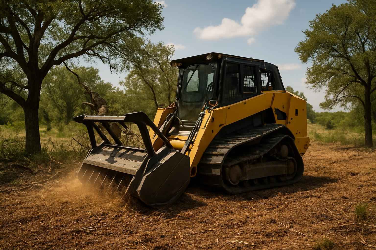 One Pass Mulching in Camp Verde Texas