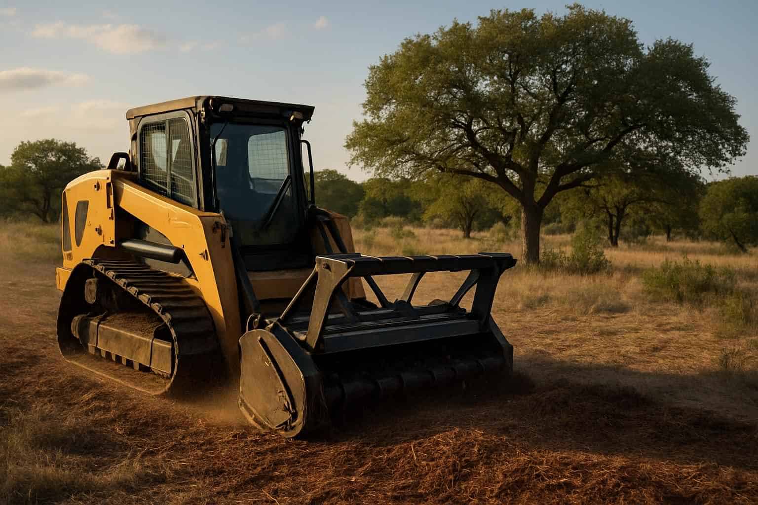 One Pass Mulching in Johnson City Texas