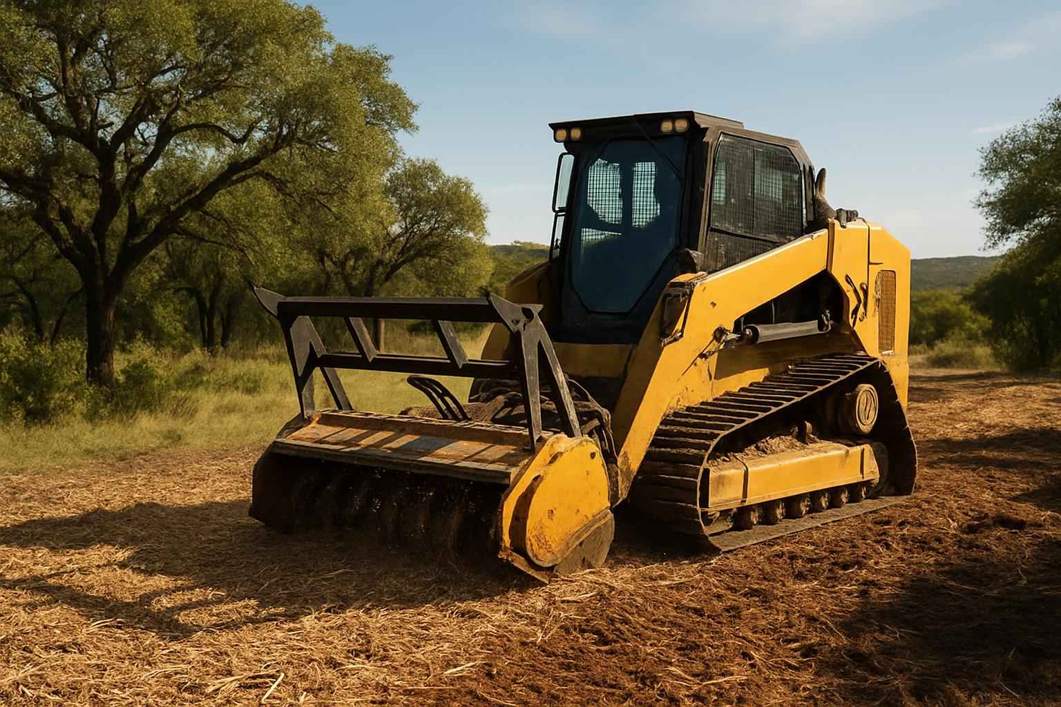 One Pass Mulching in Kendalia Texas