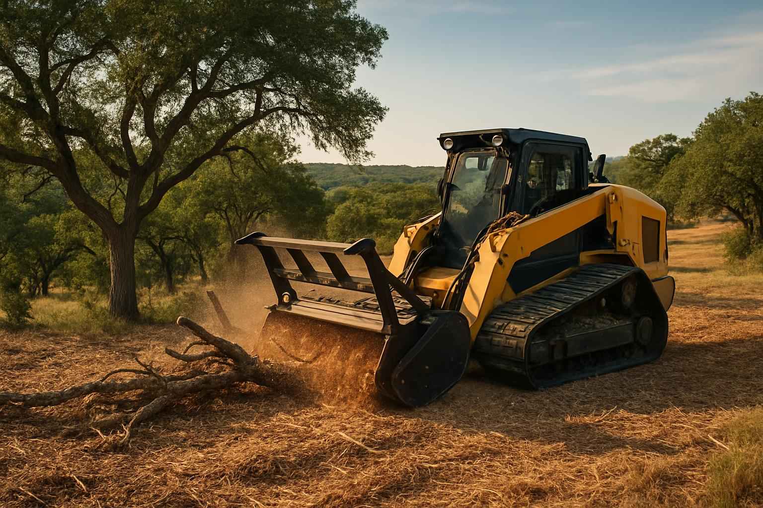 One Pass Mulching in Mountain Home Texas