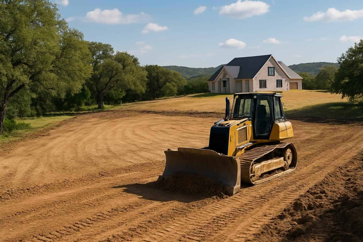 Pad Site Clearing in Sisterdale Texas