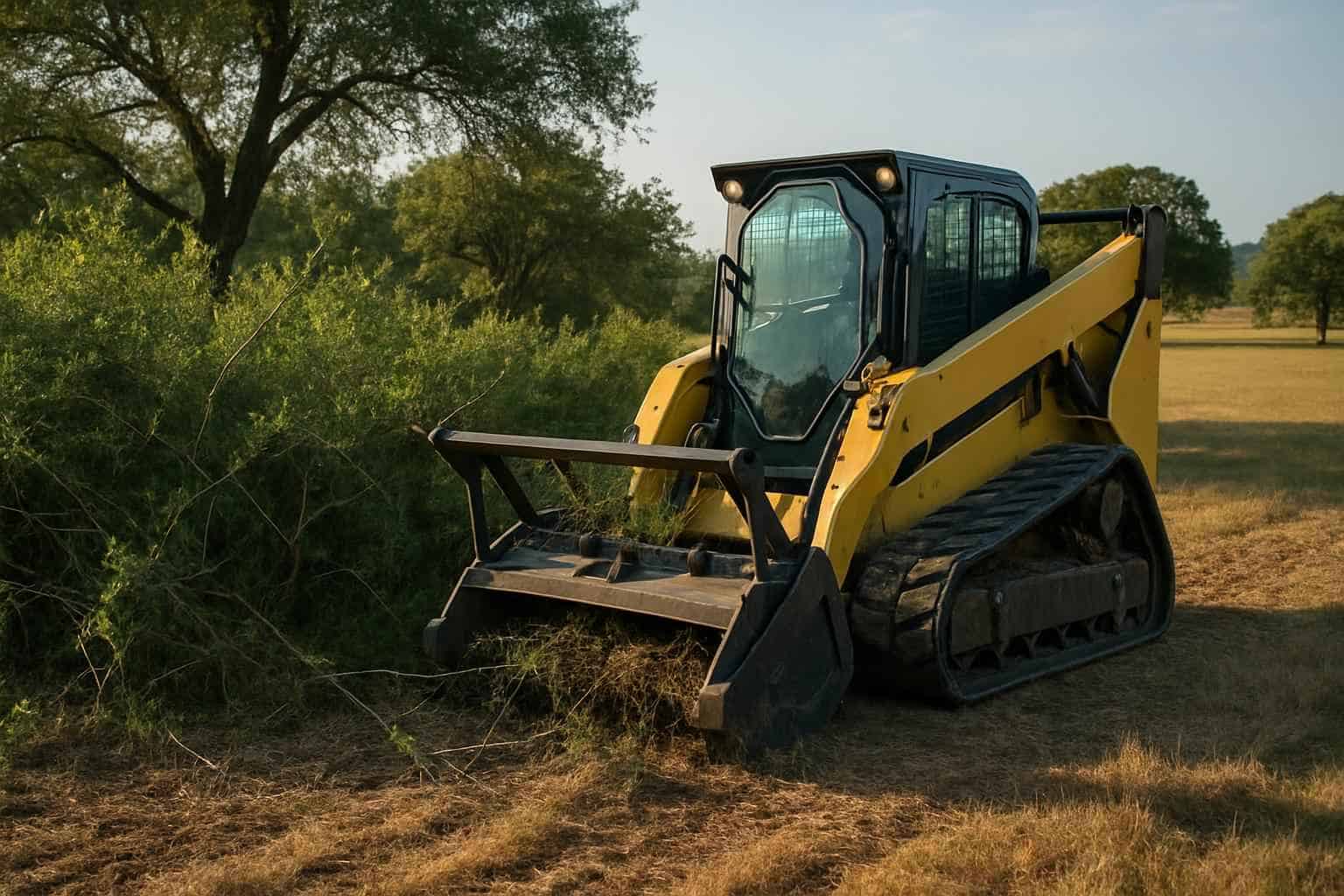 Pasture Underbrush Clearing in Center Point Texas