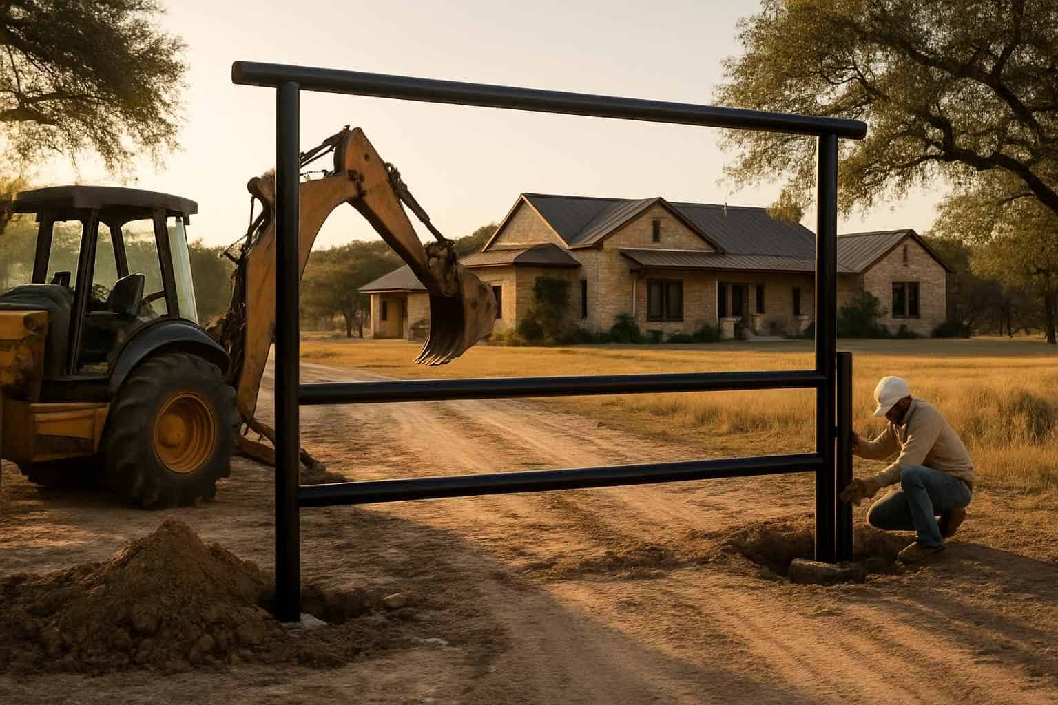 Pipe Entrance Construction in Mountain Home Texas