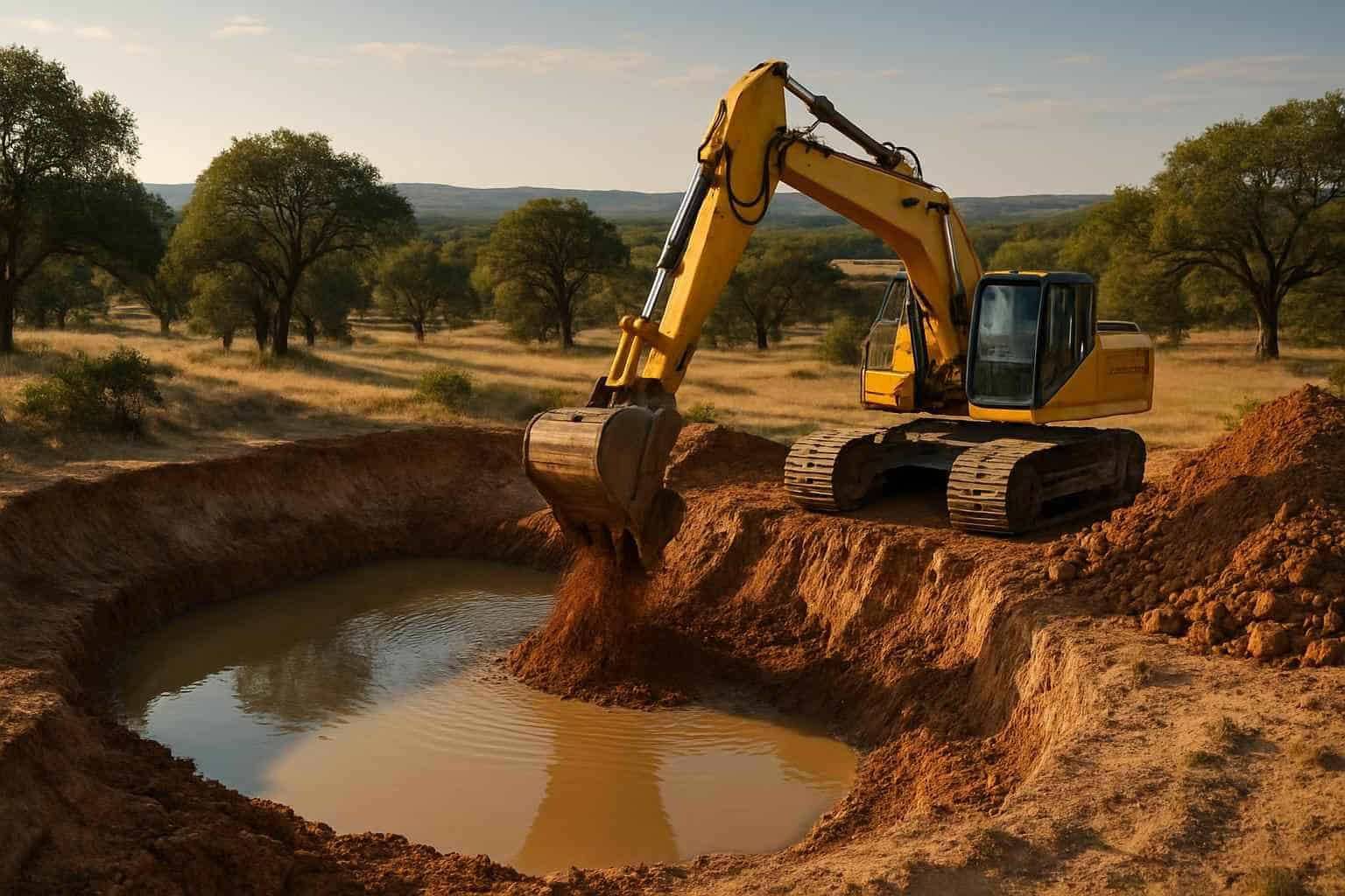 Pond Excavation in Mountain Home Texas