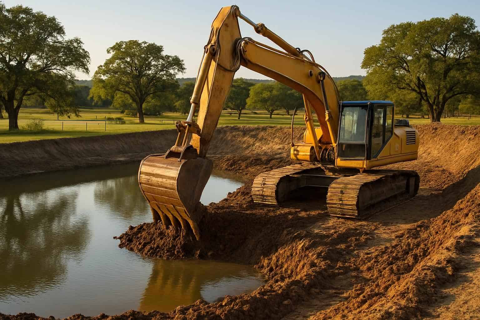 Pond Excavation in Sisterdale Texas
