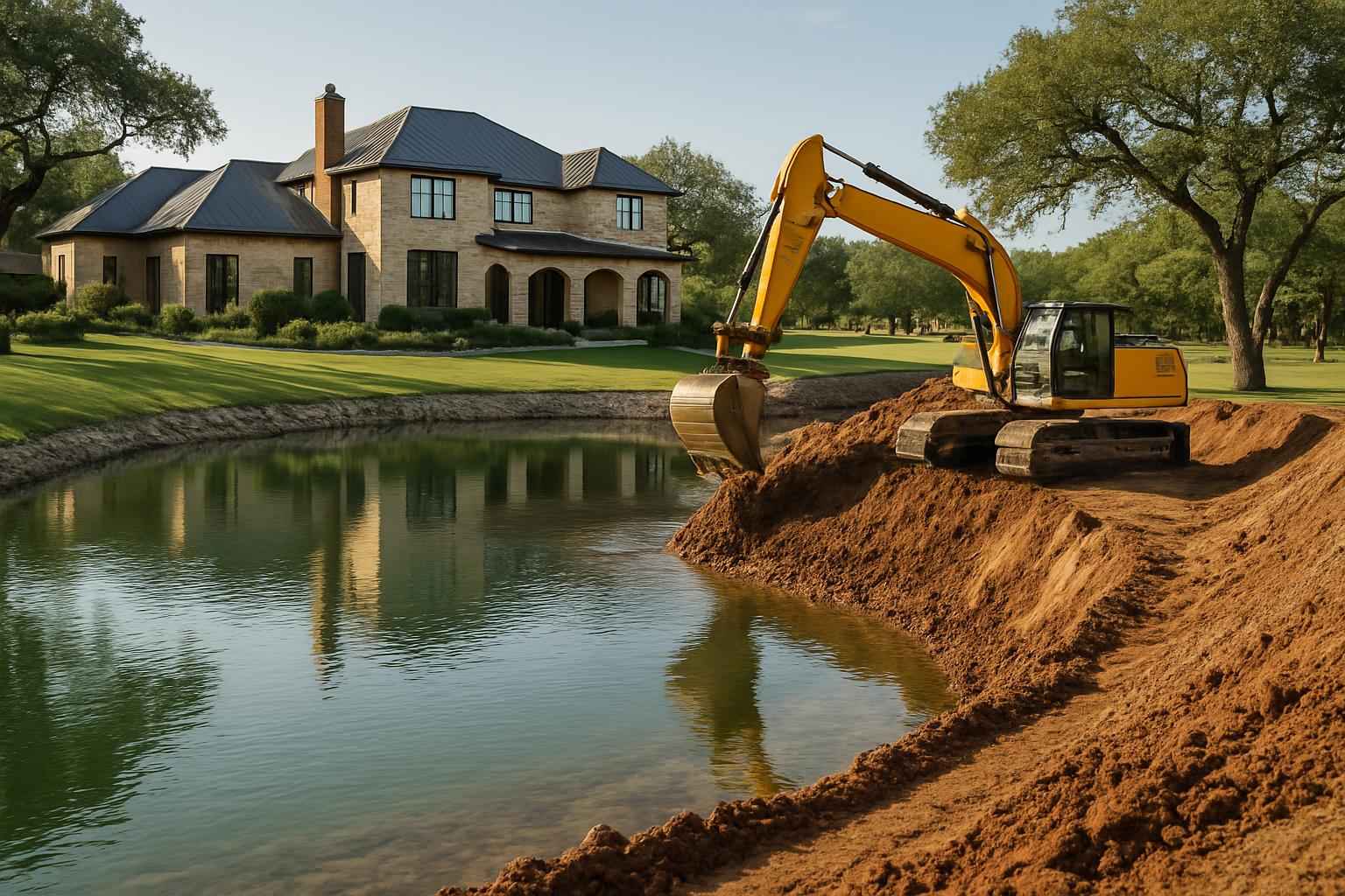 Pond Expansion in Kendalia Texas