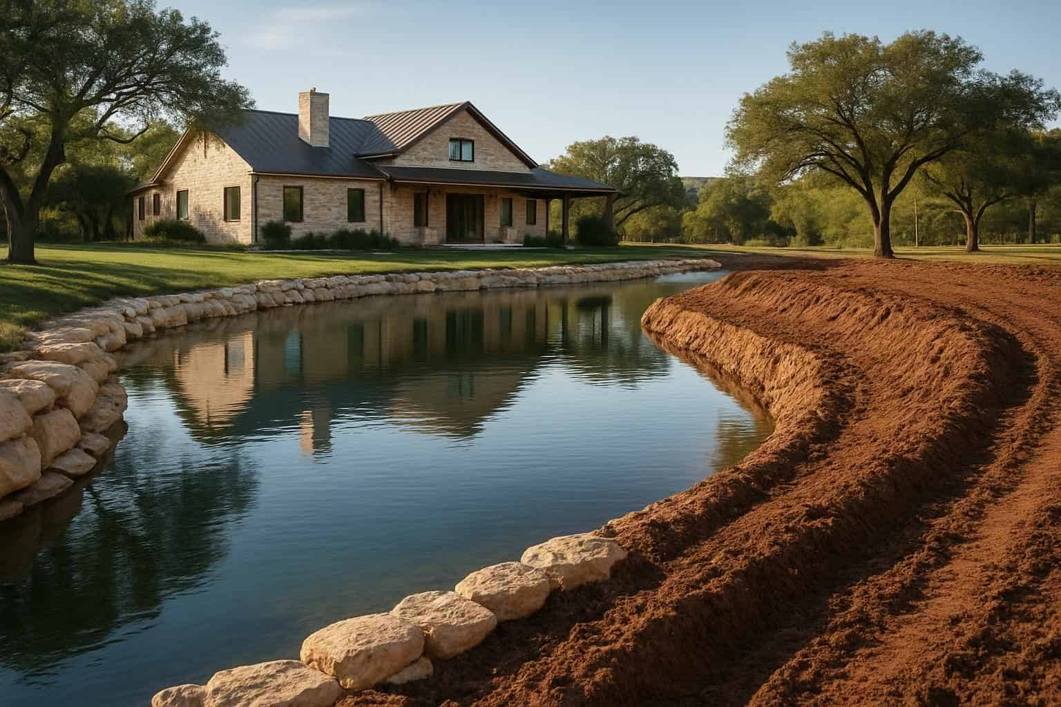 Pond Expansion in Mountain Home Texas