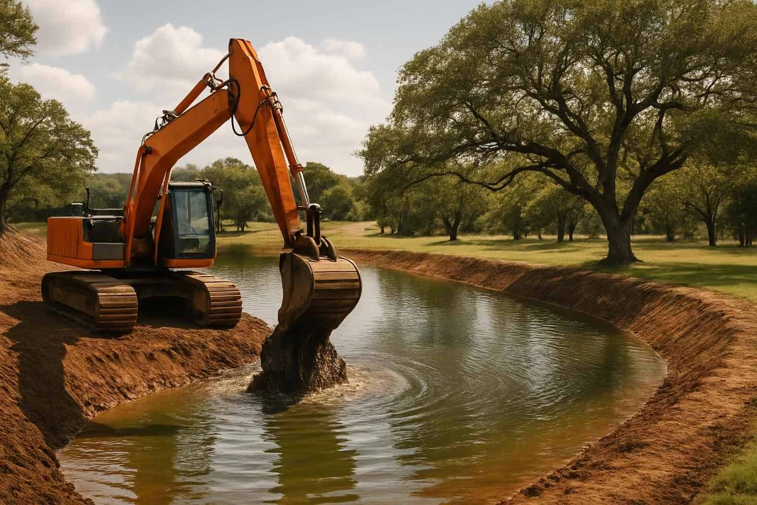 Pond Expansion in Sisterdale Texas