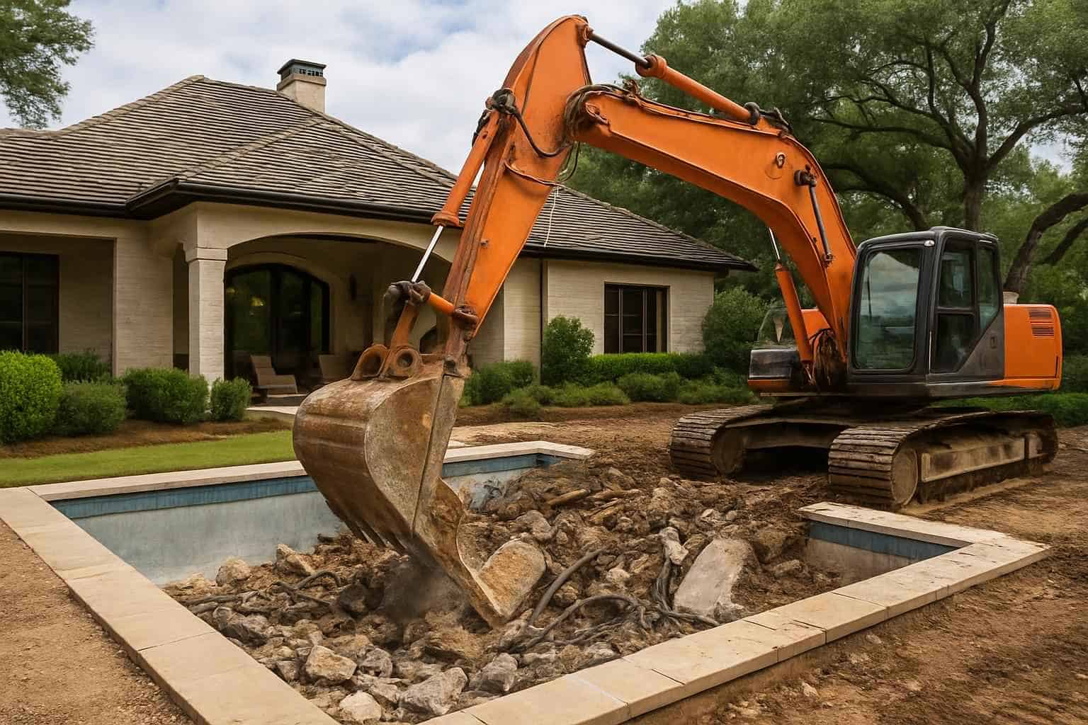Pool Demolition and Fill in Blanco Texas