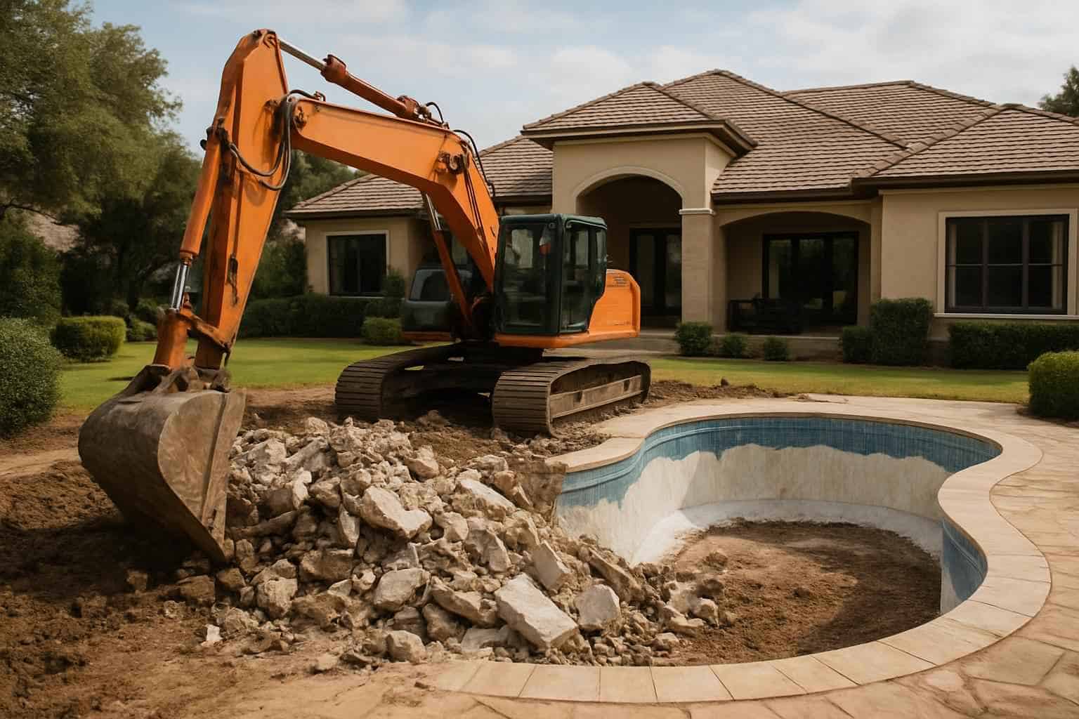 Pool Demolition And Fill In Center Point Texas