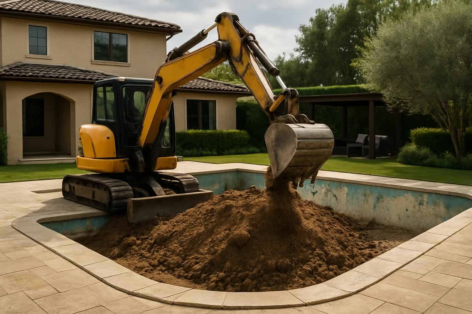 Pool Demolition and Fill in Ingram Texas