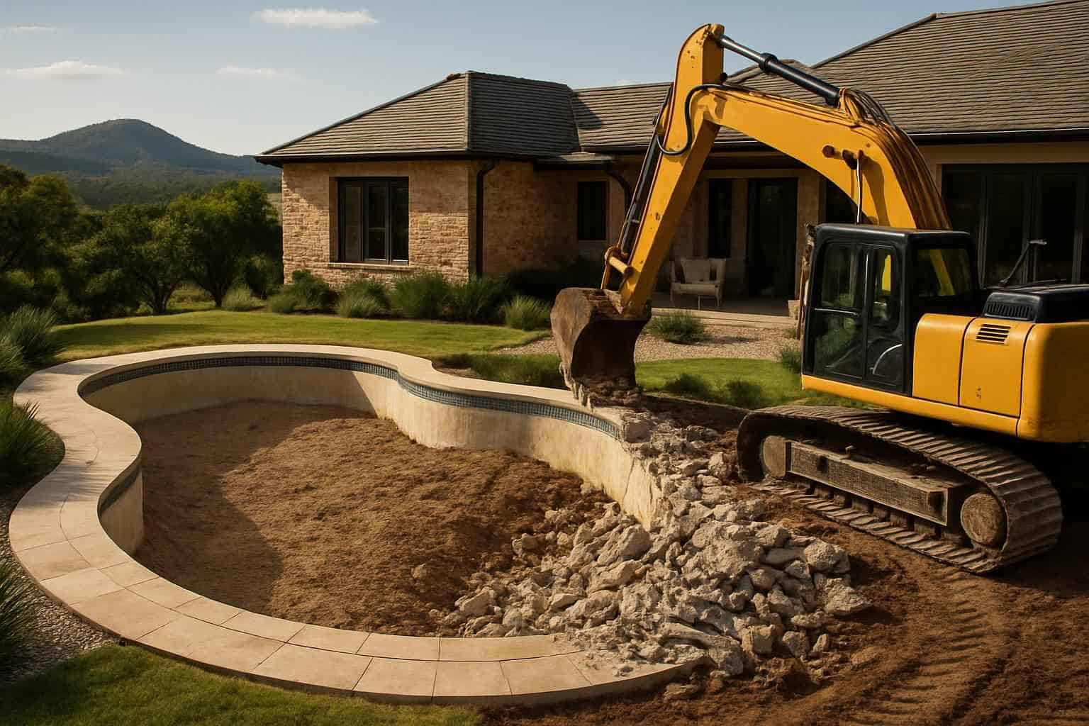 Pool Demolition and Fill in Mountain Home Texas