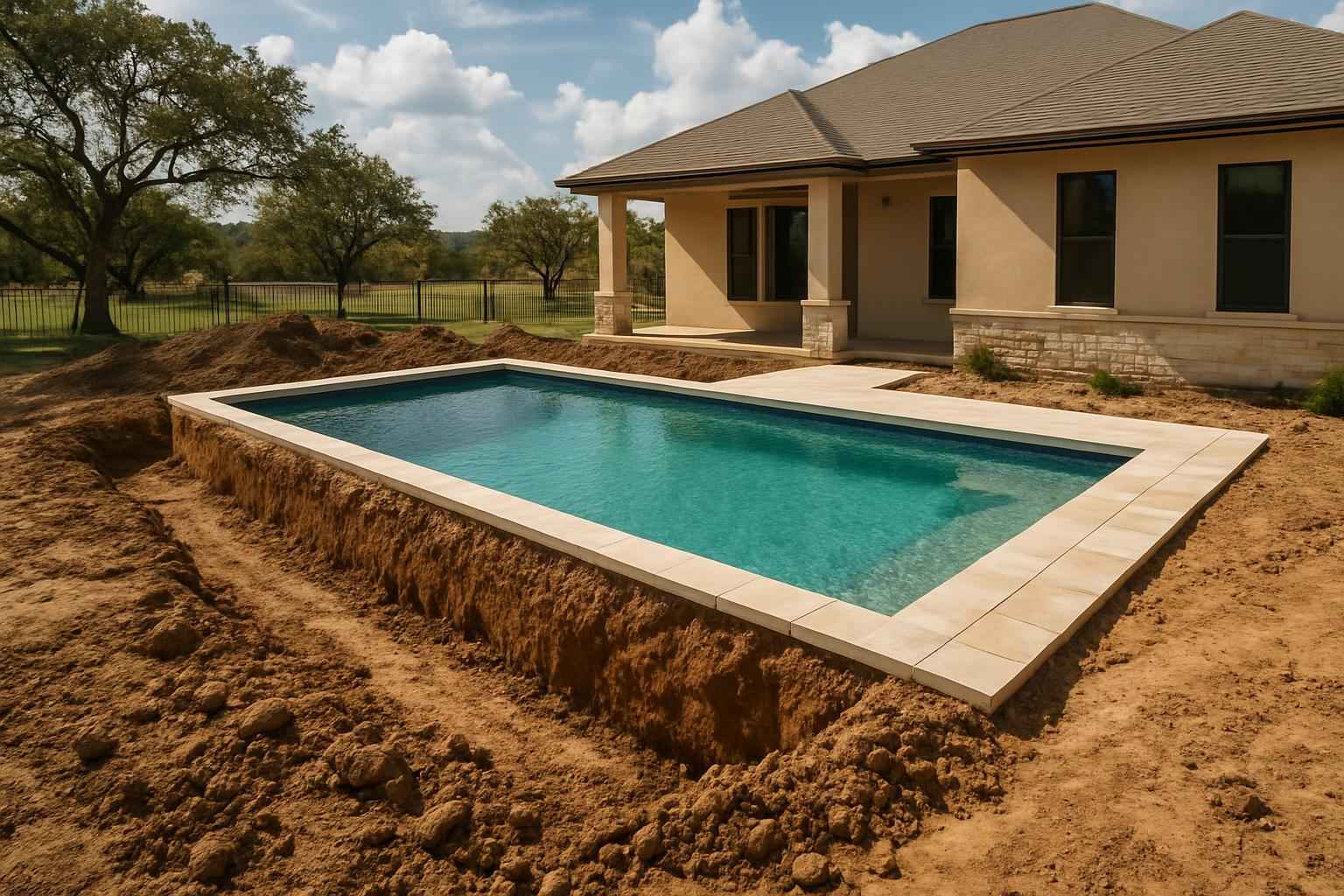Pool Overdig And Backfill In Center Point Texas