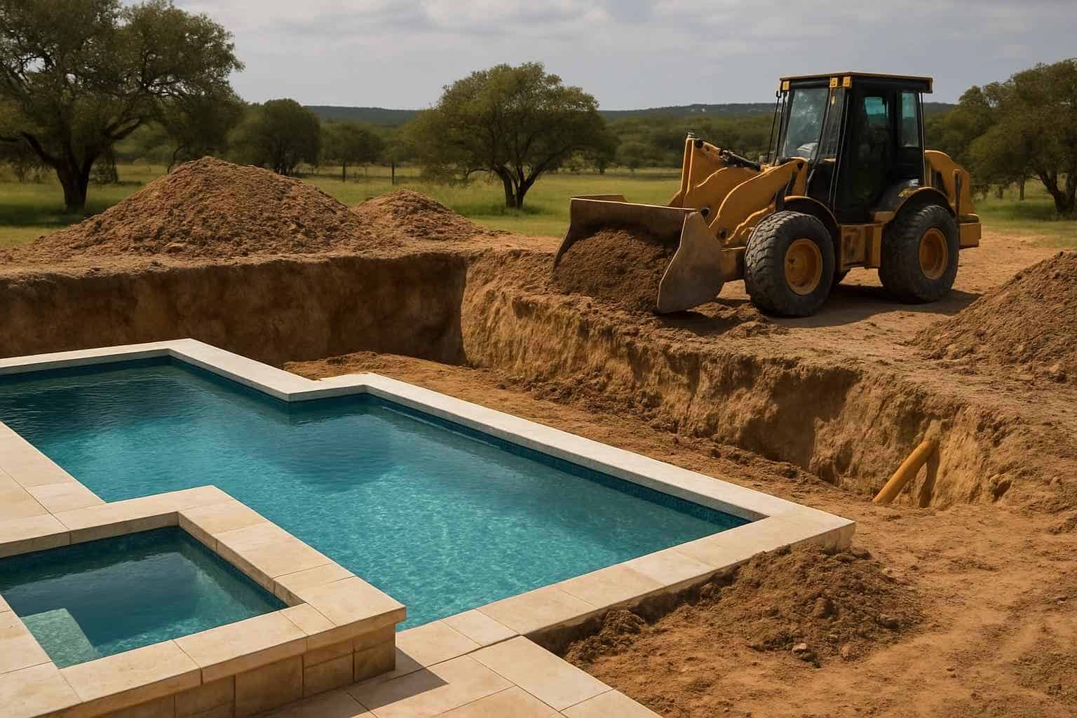 Pool Overdig and Backfill in Johnson City Texas