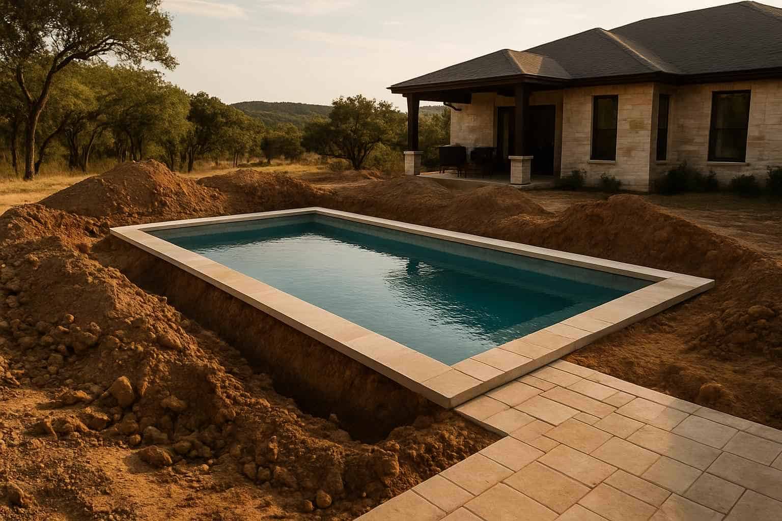 Pool Overdig and Backfill in Mountain Home Texas