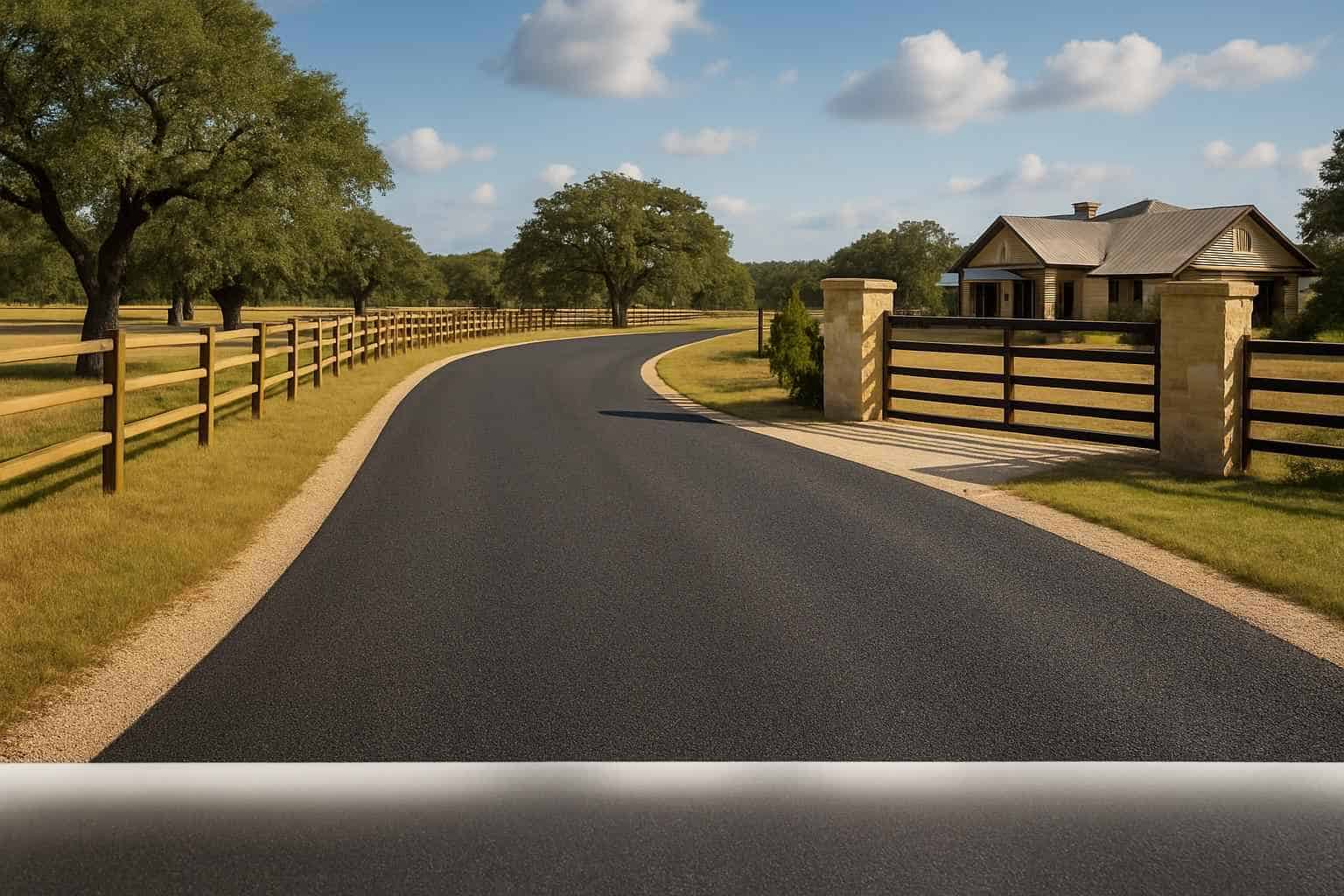 Ranch Road Chip Seal in Johnson City Texas