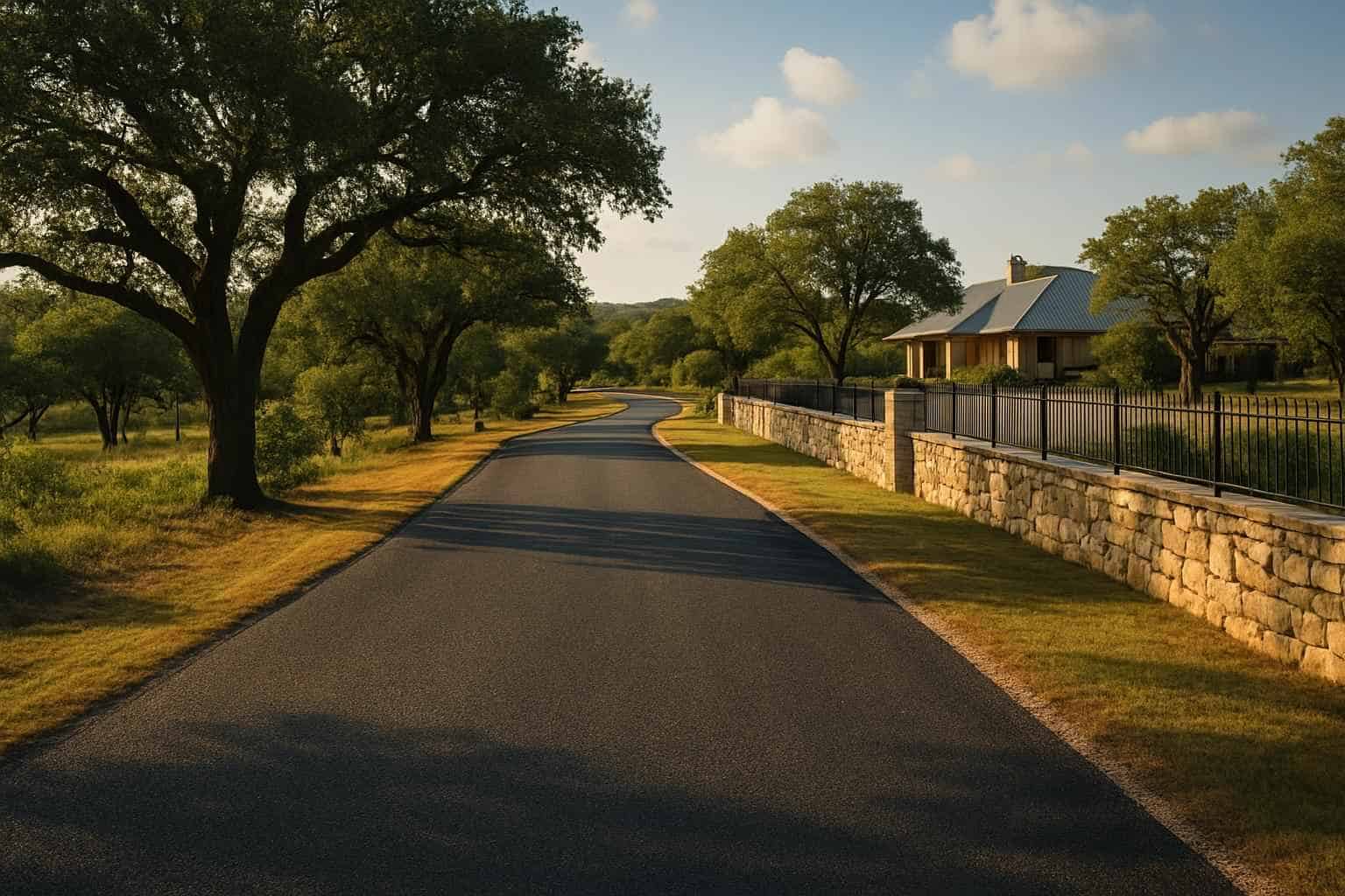 Ranch Road Chip Seal in Kendalia Texas