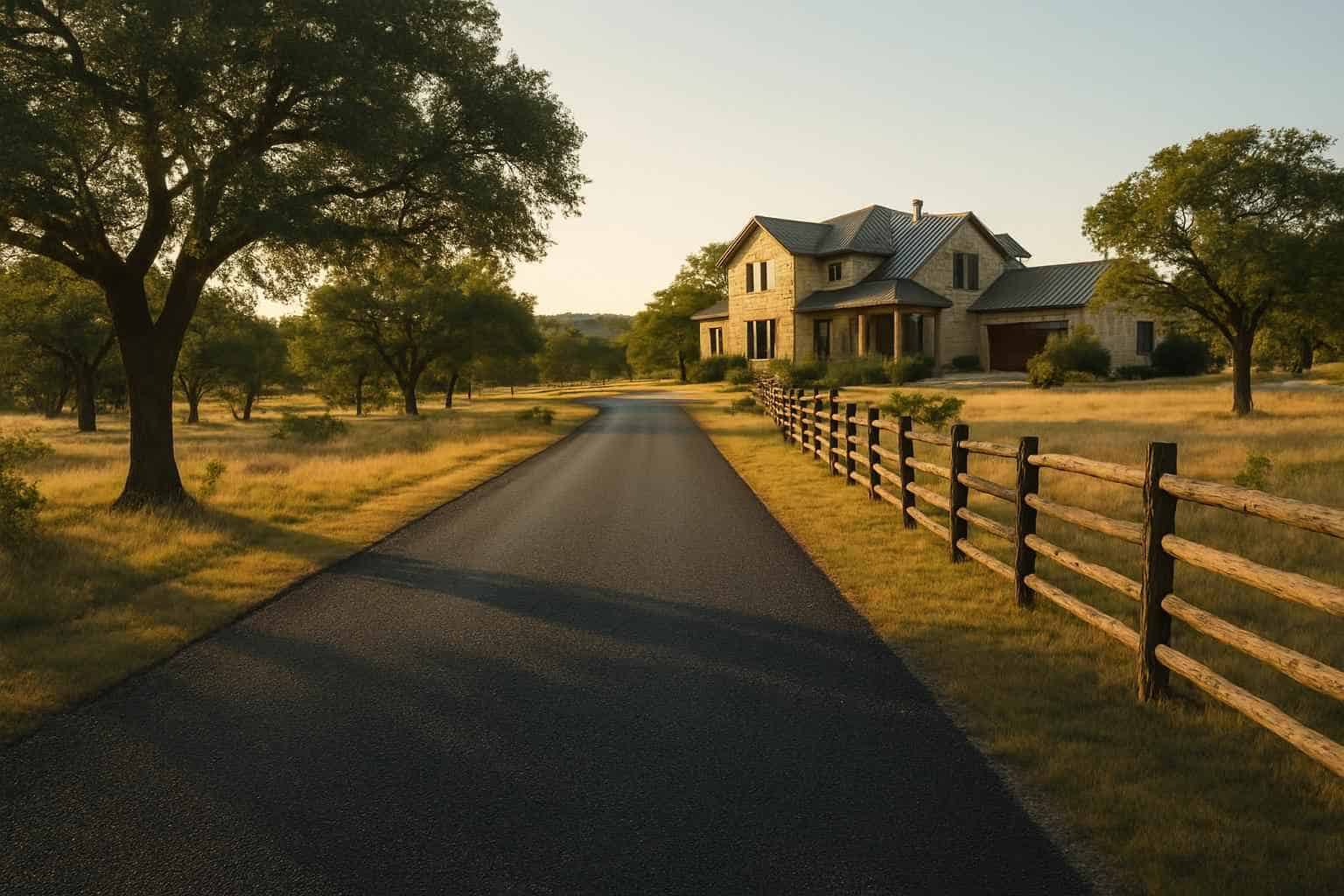 Ranch Road Chip Seal in Mountain Home Texas