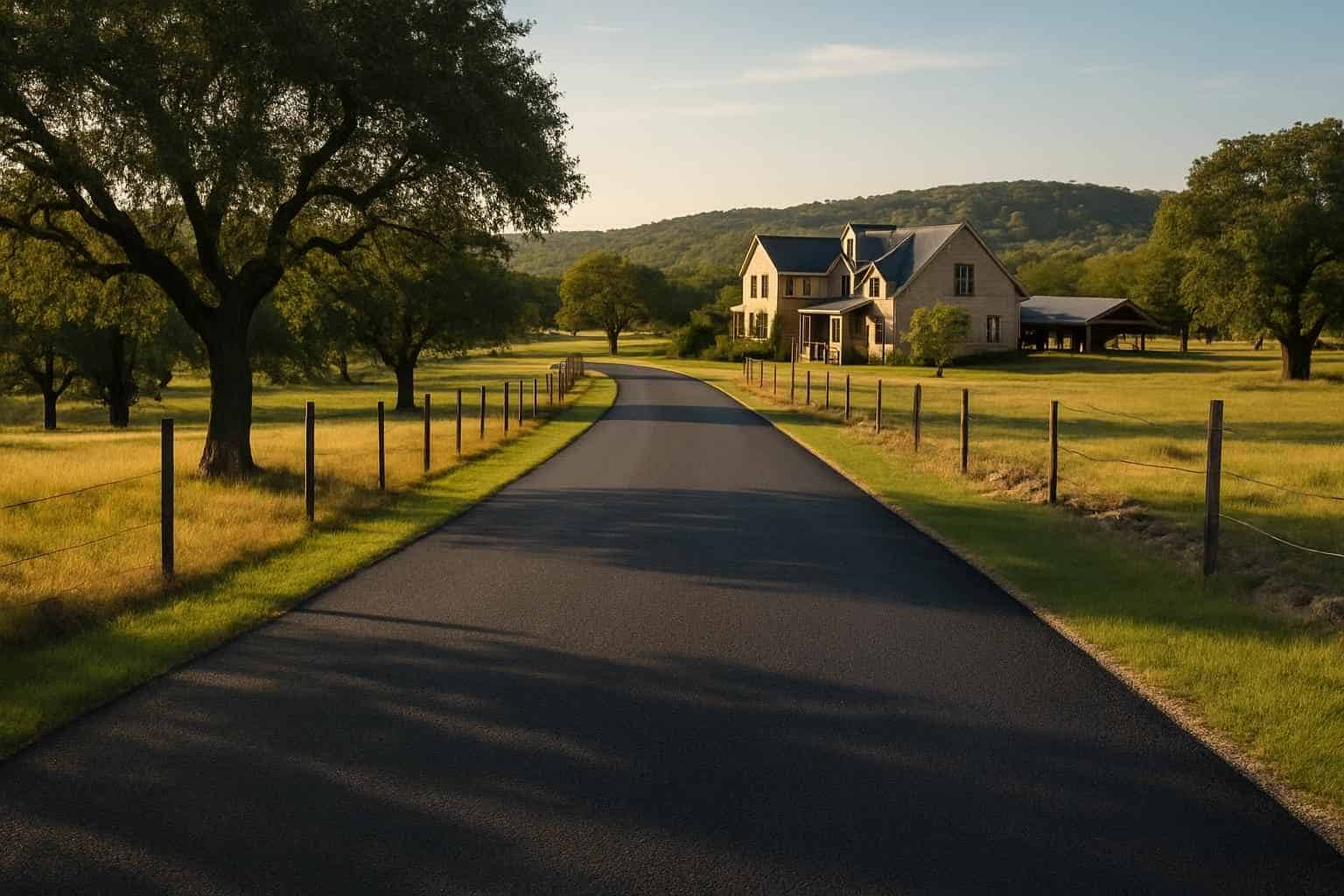 Ranch Road Chip Seal in Sisterdale Texas