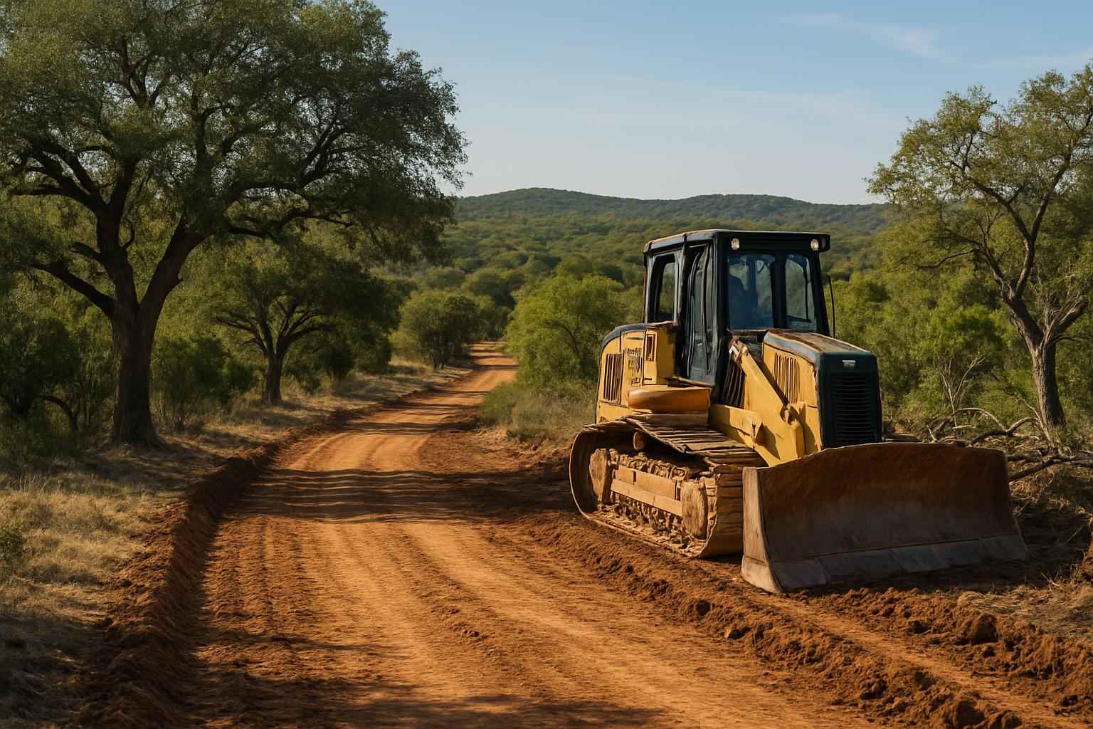 Ranch Road Clearing in Kendalia Texas