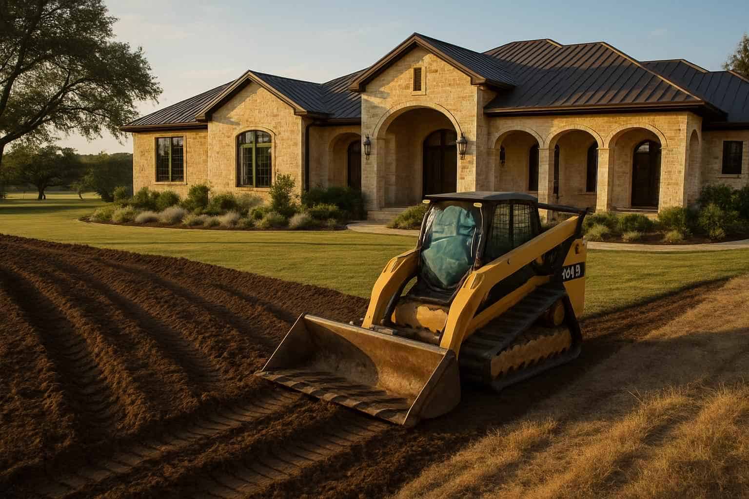 Regrading for Drainage in Camp Verde Texas