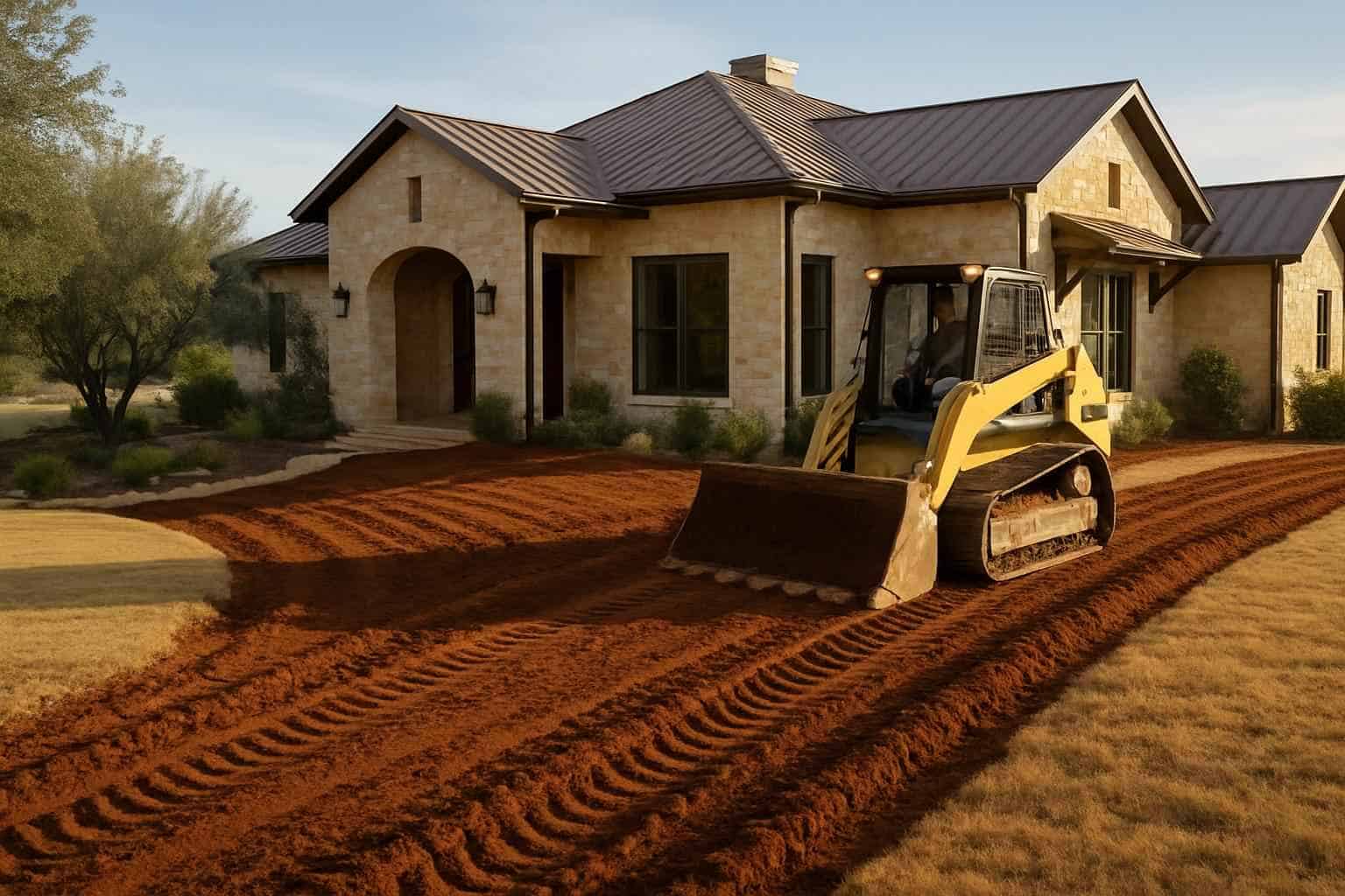 Regrading for Drainage in Mountain Home Texas