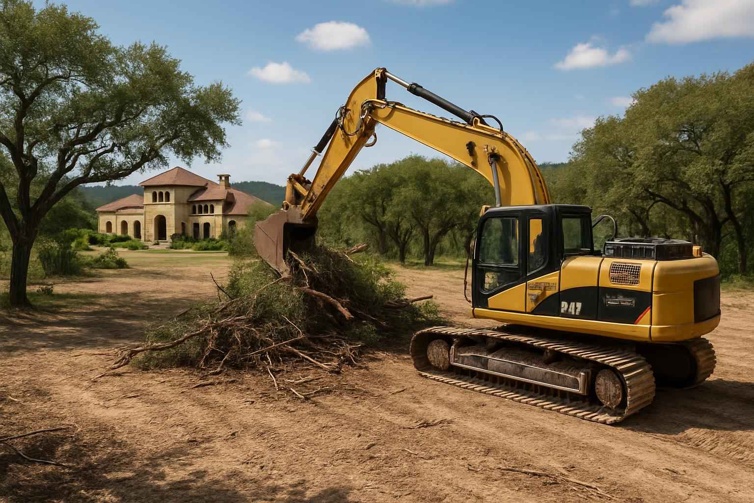 Residential Lot Clearing in Hunt Texas