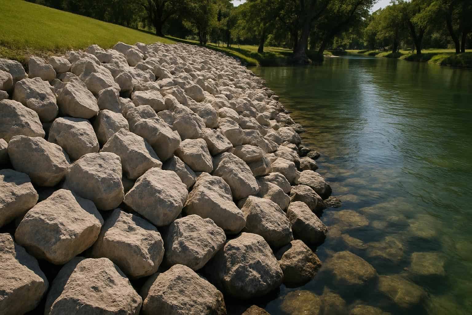 Riprap Rock in Blanco Texas