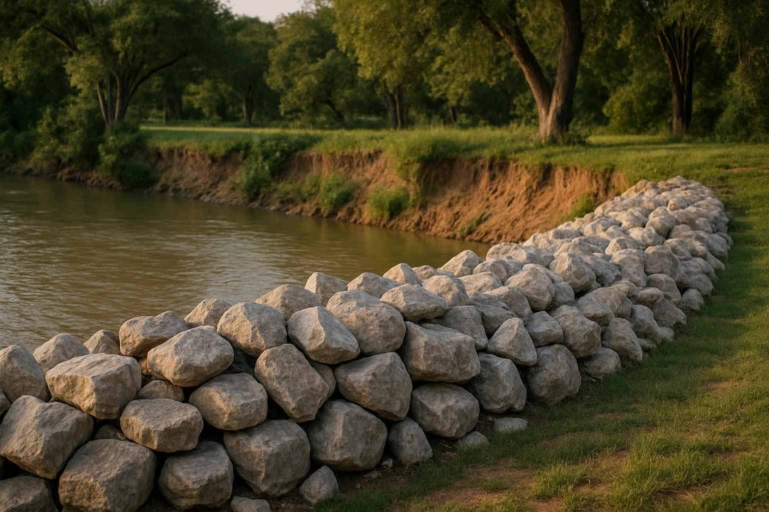Riprap Rock in Johnson City Texas
