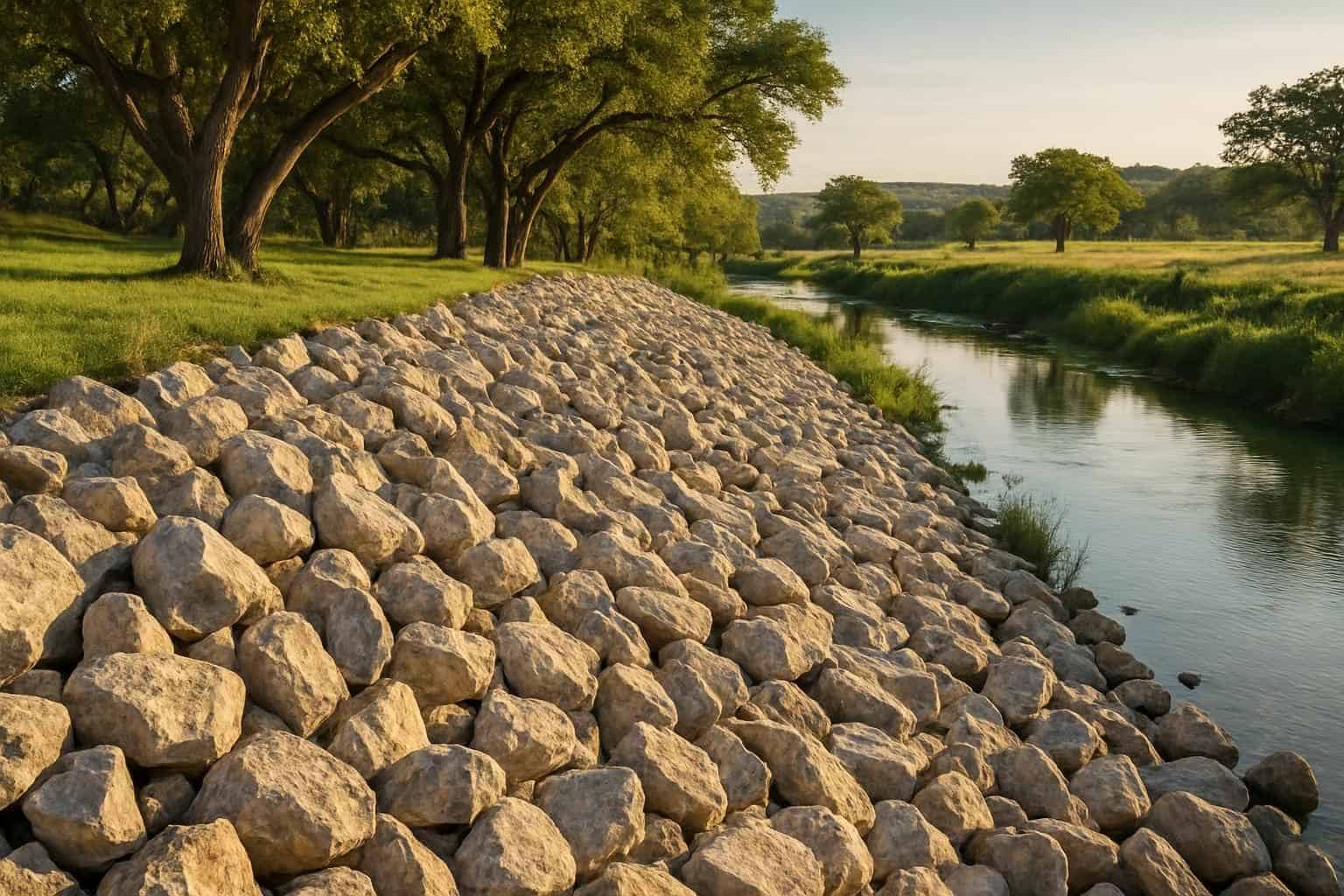 Riprap Rock in Kendalia Texas