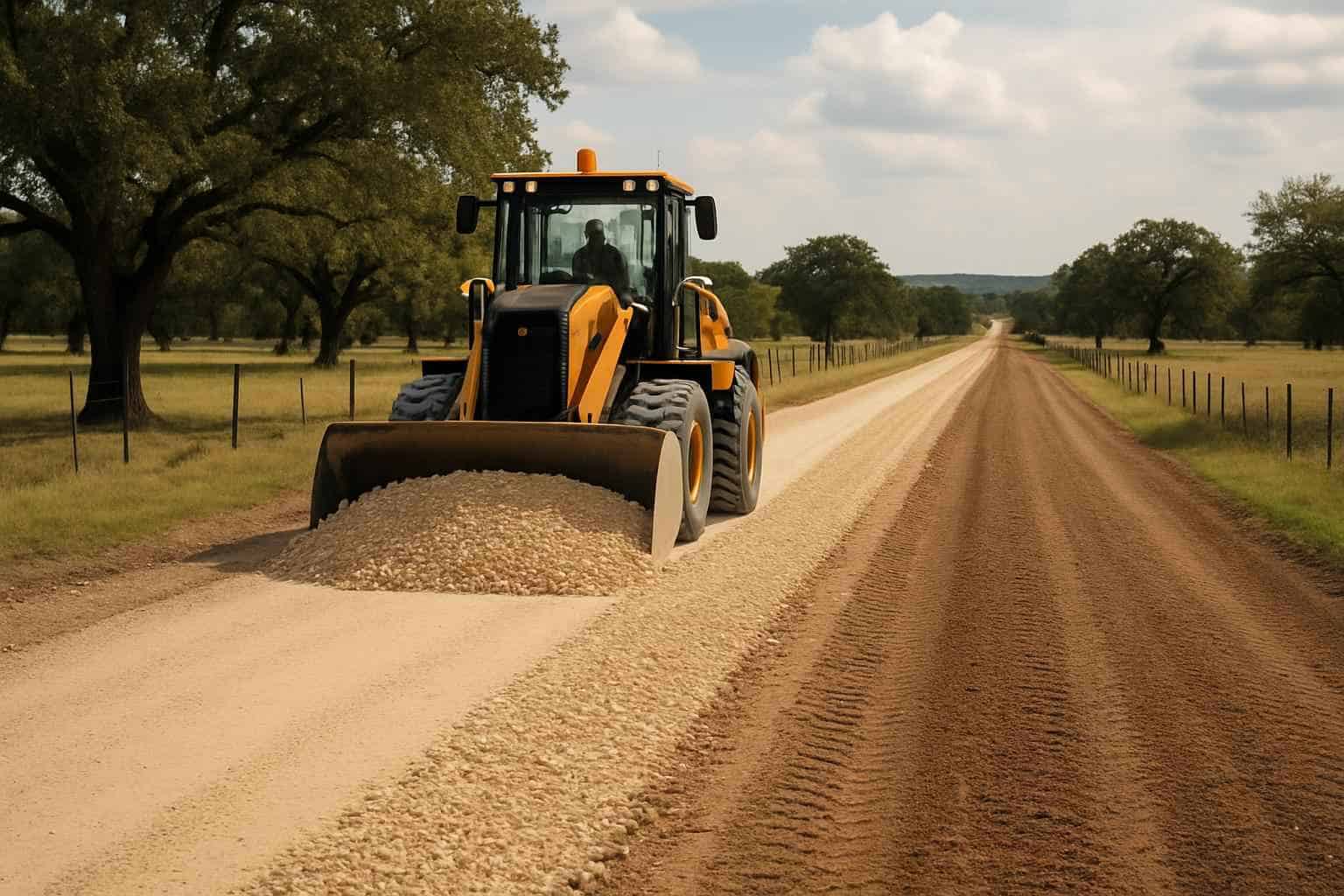 Road Base Build in Center Point Texas
