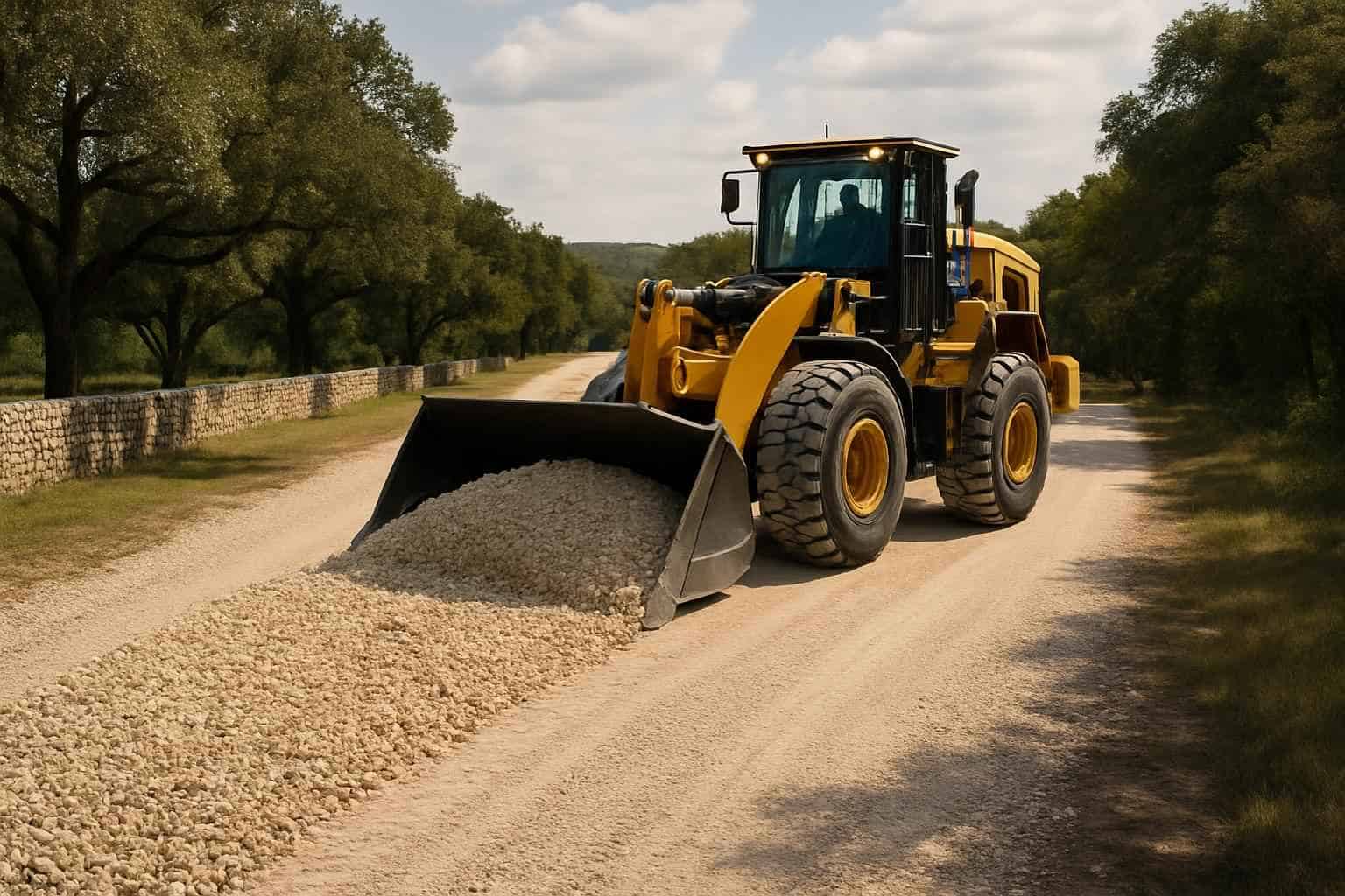 Road Base Build in Ingram Texas