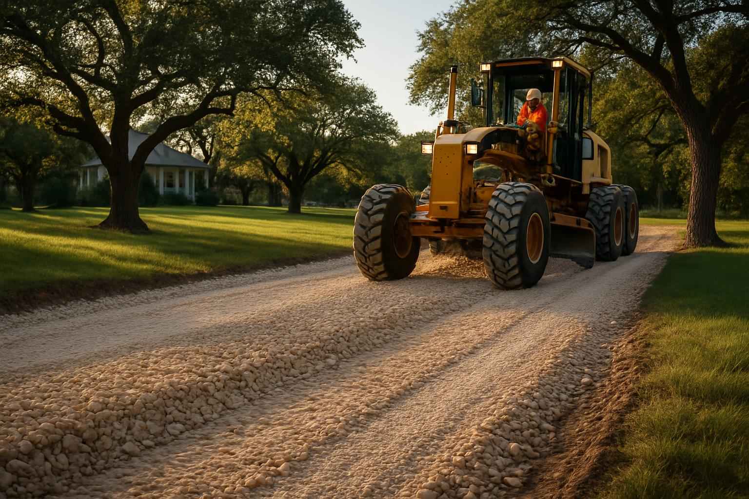Road Base Installation in Center Point Texas