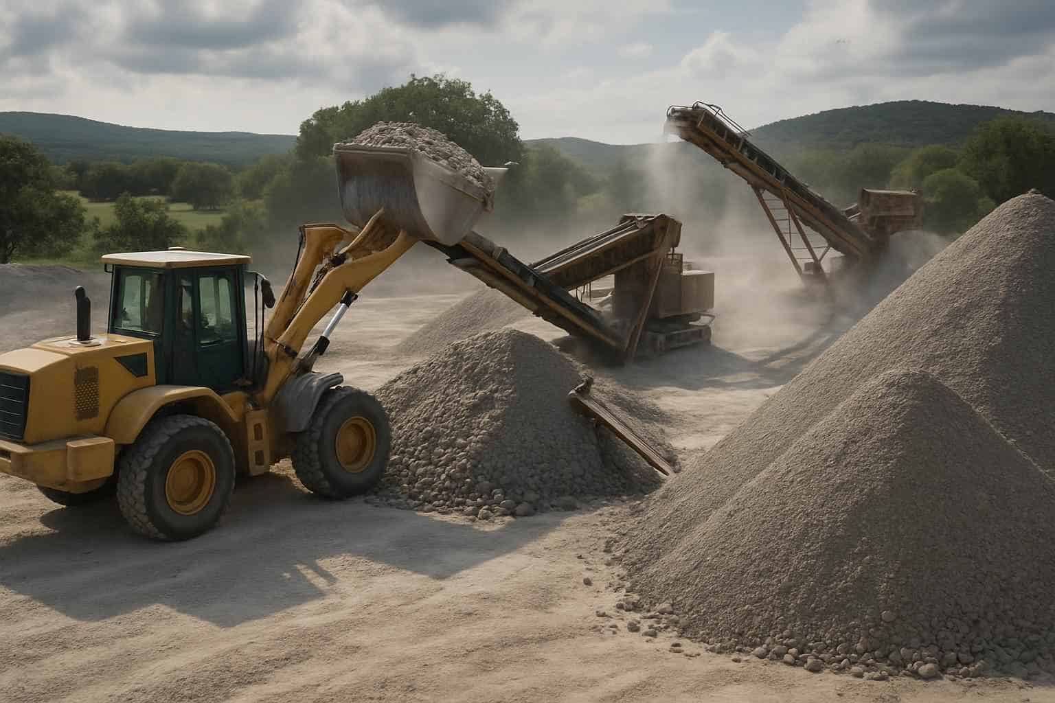 Road Base Production in Center Point Texas