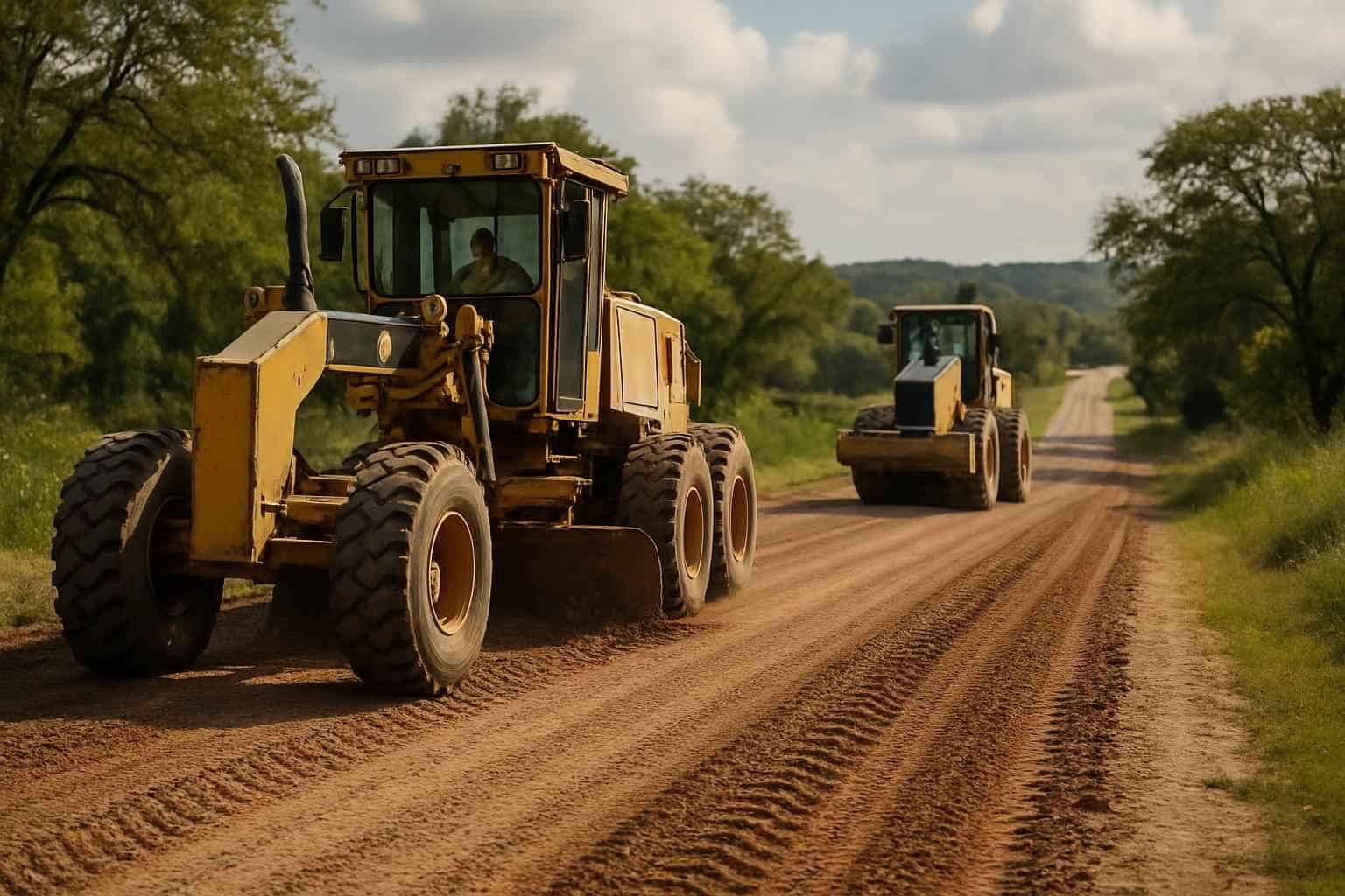 Road Grading and Compaction in Ingram Texas