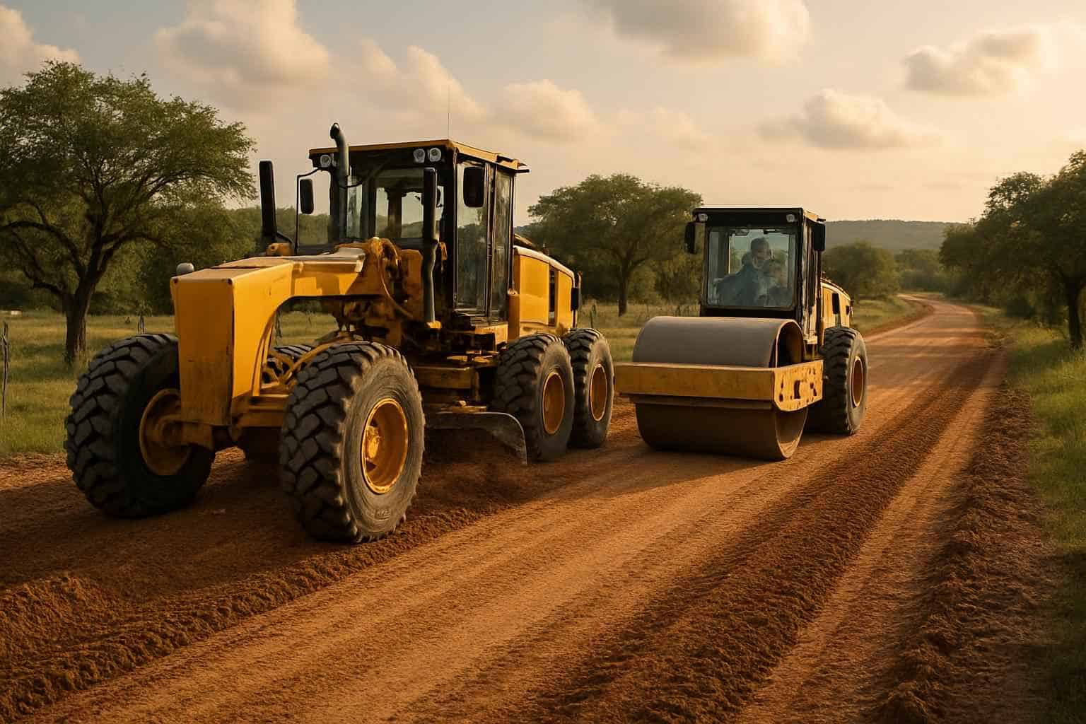 Road Grading and Compaction in Kendalia Texas