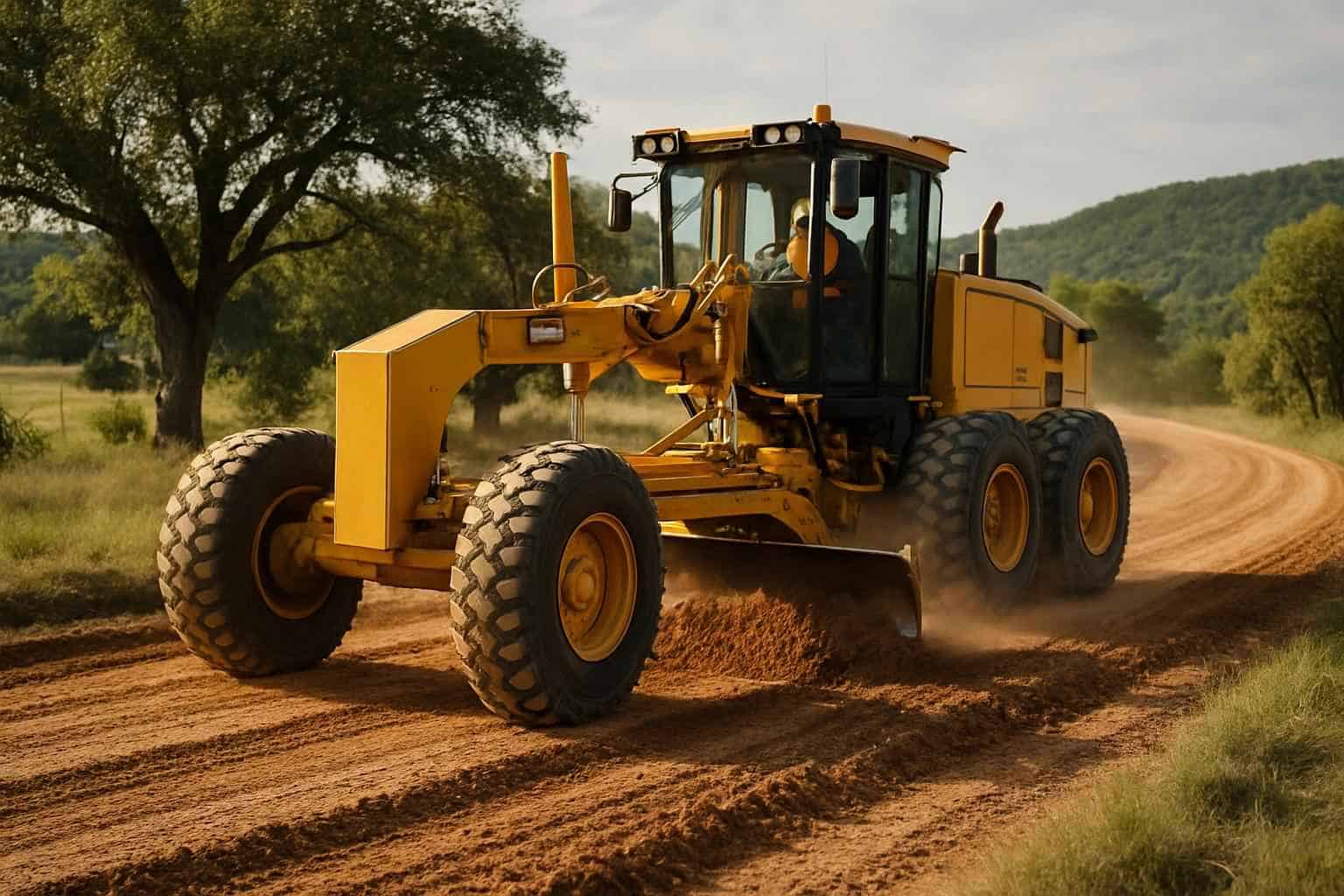 Road Grading in Ingram Texas