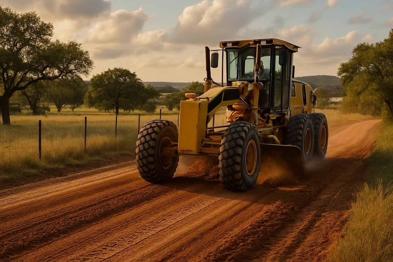 Road Grading in Johnson City Texas