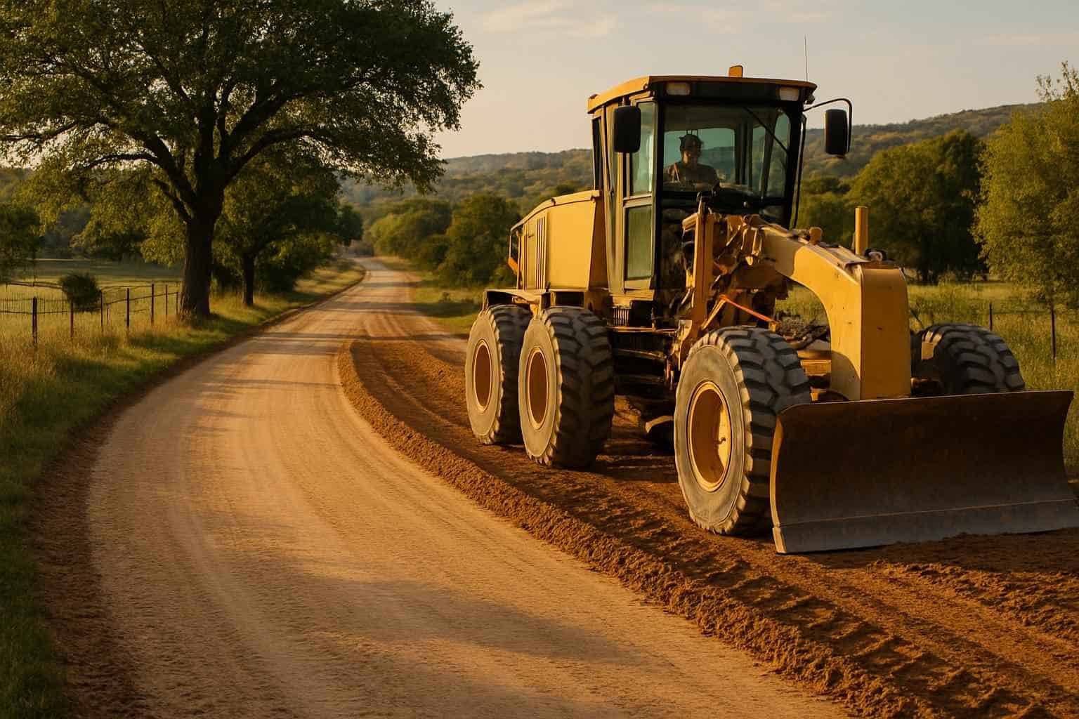 Road Grading in Sisterdale Texas