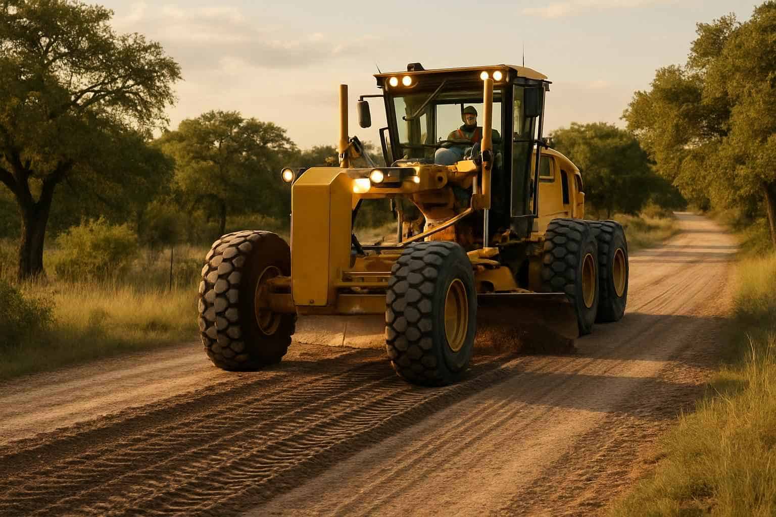 Road Maintenance Grading in Johnson City Texas