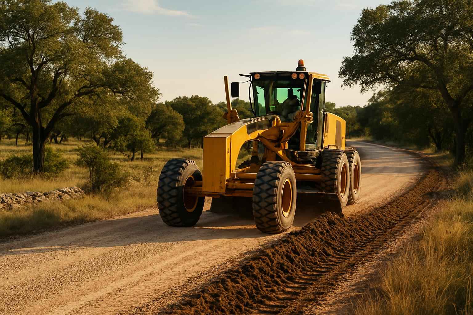 Road Maintenance Grading in Kendalia Texas